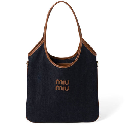 Retro Denim Canvas Tote Bag