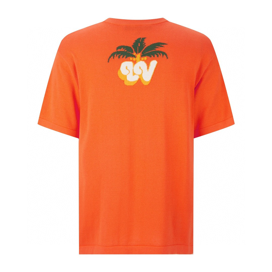 Coconut tree knitwear t-shirt