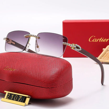 6 Colors Diamond Frameless Sunglasses 2107
