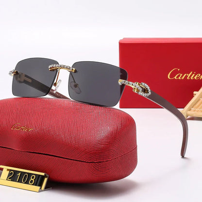 6 Colors Diamond Frameless Sunglasses 2107