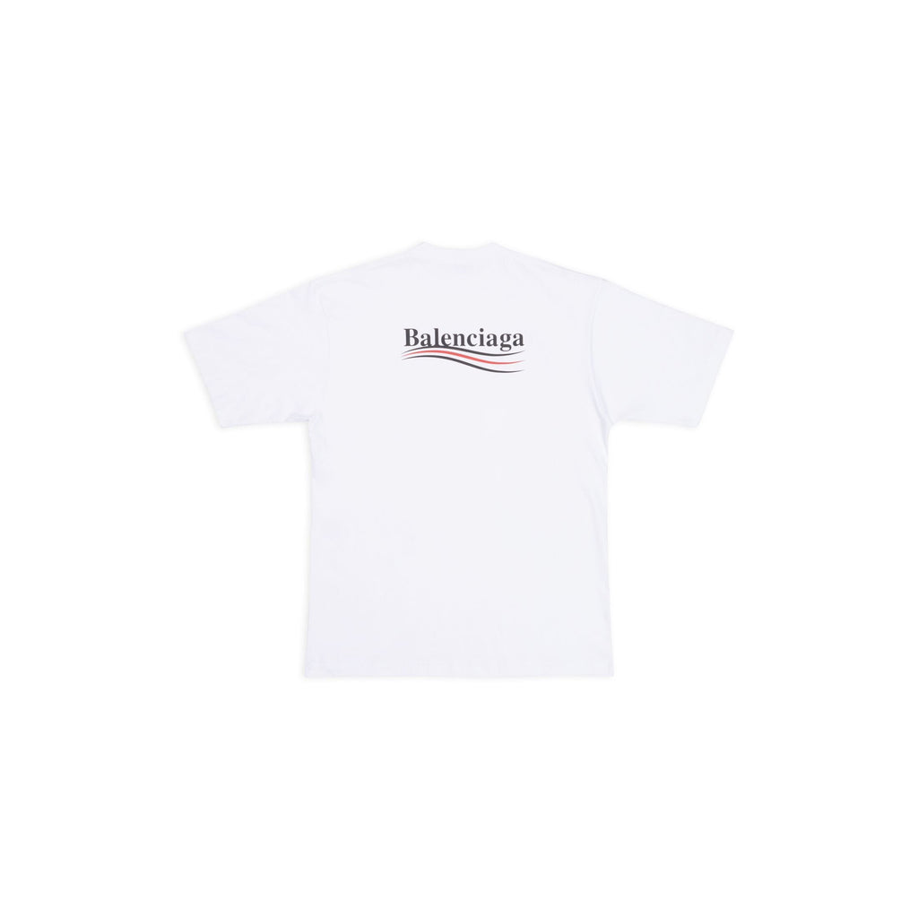 Classic round collar cotton print t-shirt